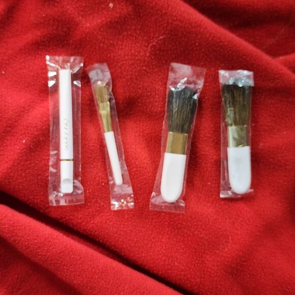 Mary Kay Various Compact Pink Brushes 4pk for Cheek Blush Retract Lip Eye Asst. - Picture 13 of 13